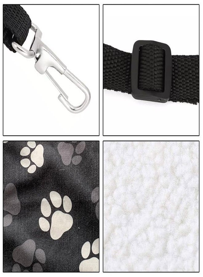 WIRESTER Reversible Cat Hanging Hammock 22.8 x 18.9 Inch, Pet Cage Hammock Bed with Adjustable Straps, Soft Sleeping Hammock for Cat, Ferret, Puppy Dog, Rabbit, Small Animals - Dog Paws - Image 5
